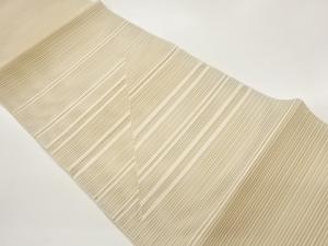 絽綴れ変わり織横段模様織出し名古屋帯